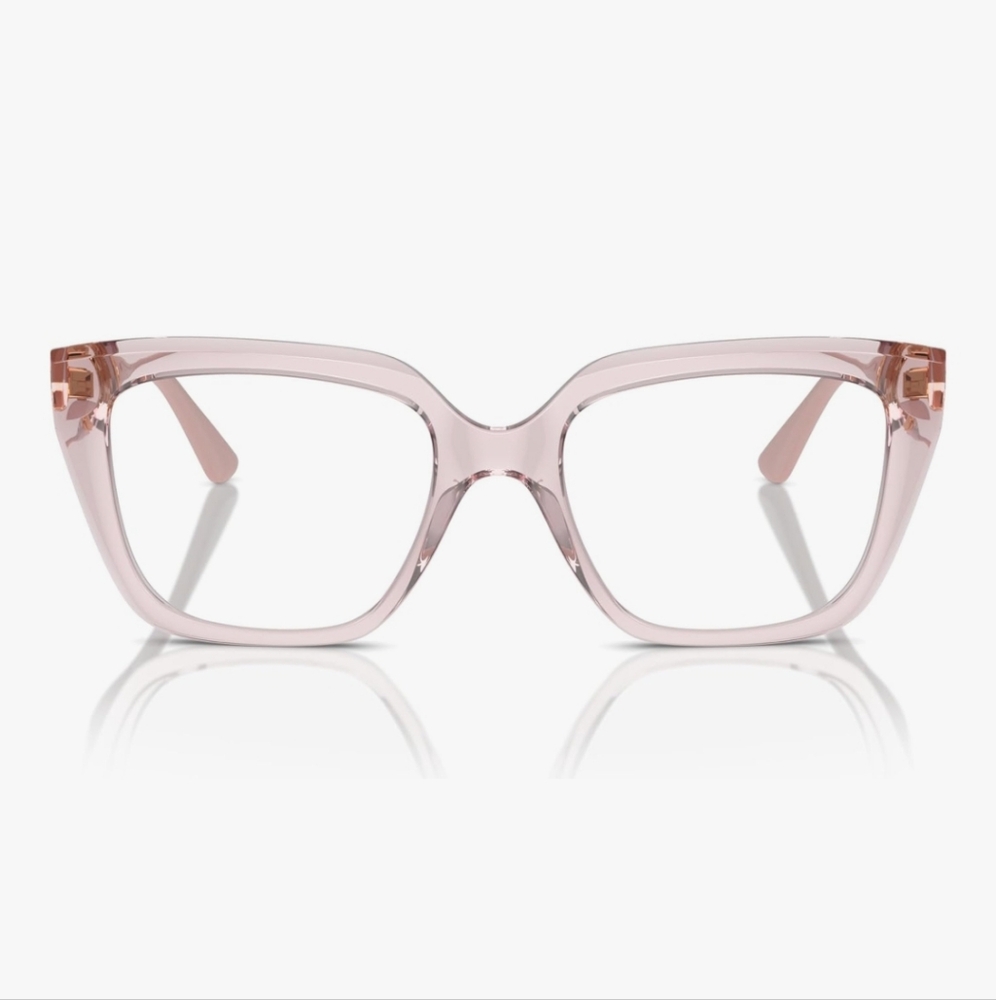 Vogue Eyewear Women's Vo5477b Square Prescription Eyewear Frames Transprent Pink